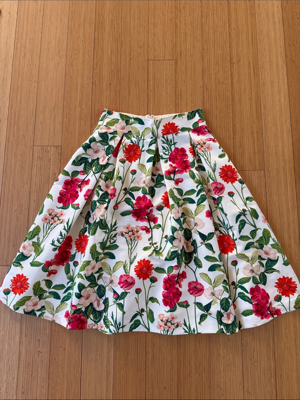 Eliza J floral midi skirt